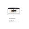 Designers Fountain Rose Marie 13 in. 2-Light Matte Black Mid-Century Modern Semi Flush Mount with Rippled Glass Shade D323M-FM-MB - alternate 3